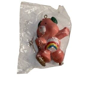 New Vintage AGC Care Bears Cheer Bear Ice Skating Christmas Tree Ornament